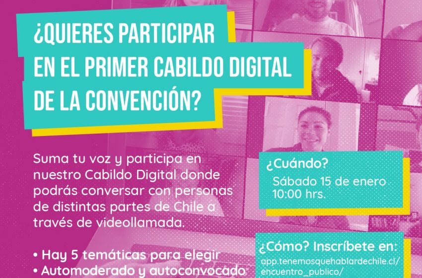  Cabildos Constituyentes ¿Quieres participar del primer cabildo digital de la Convención?