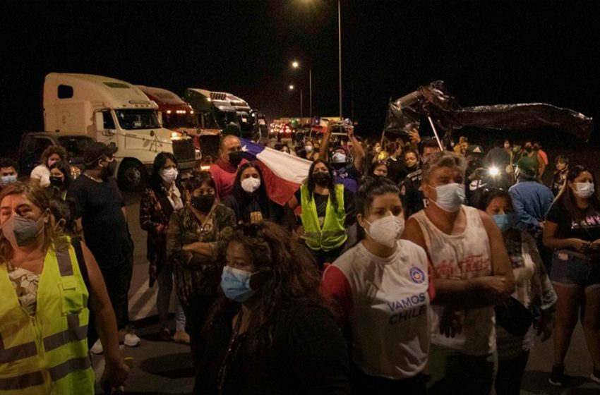  Manifestantes bloquearon acceso a Arica en protesta contra el aumento de la delincuencia